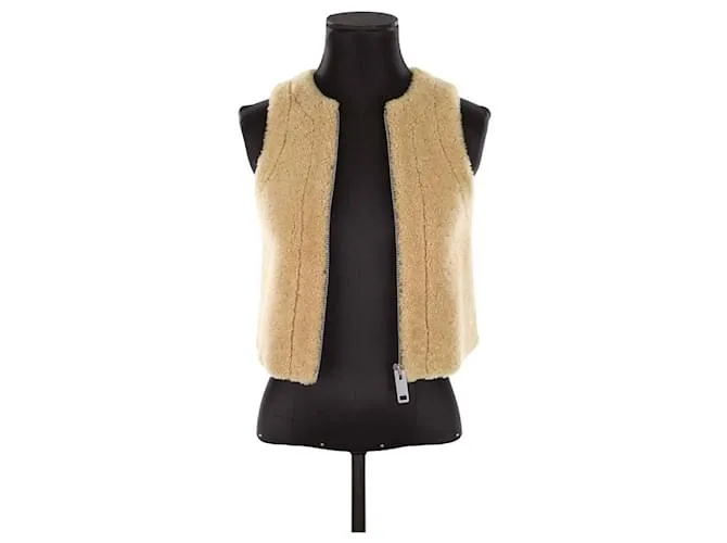 Céline Giacca di pelle Beige