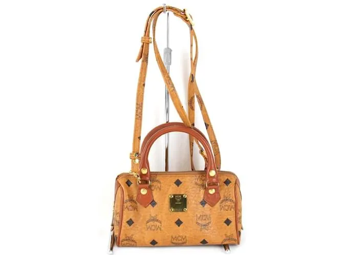 Borsa a spalla Boston 2 vie MCM Marrone