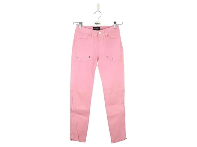 Zadig & Voltaire Pantaloni slim in pelle Rosa