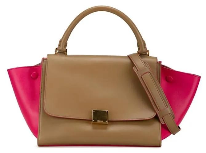 Céline Borsa a mano Celine Trapeze Small Rosa Beige