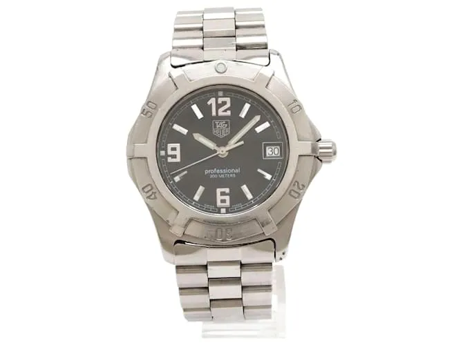 Orologio Esclusivo TAG Heuer Quadrante Nero 2000 WN1110