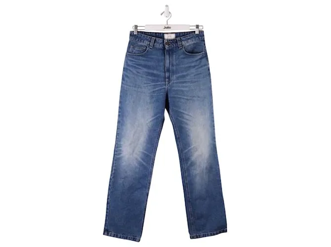 Ami Jeans di cotone Blu
