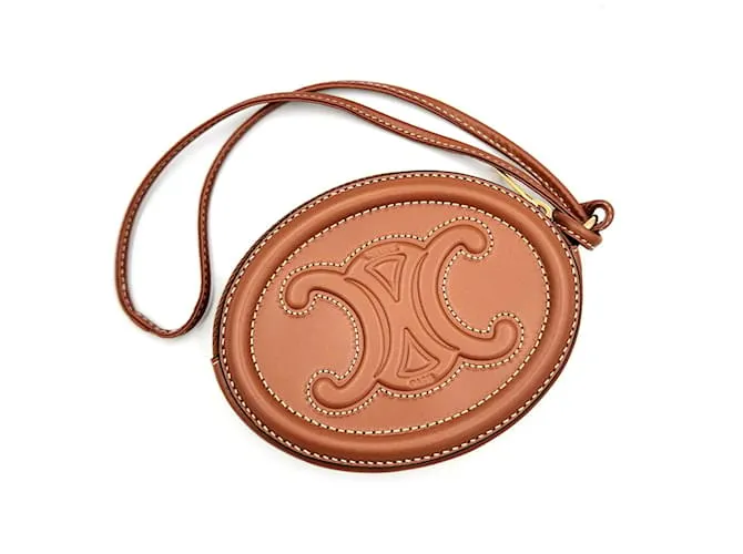 Céline Portamonete in pelle di vitello Celine Triomphe