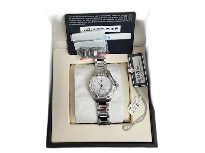 Tag Heuer Aquaracer 32 mm diamante da donna Argento