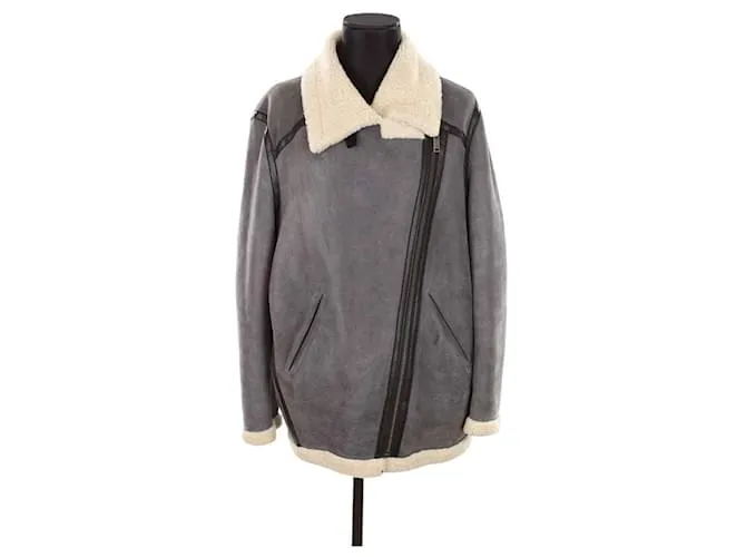 Isabel Marant Etoile Cappotto di pelle Grigio