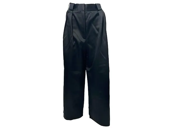 Pantaloni larghi Rico Khaite in lana nera Nero