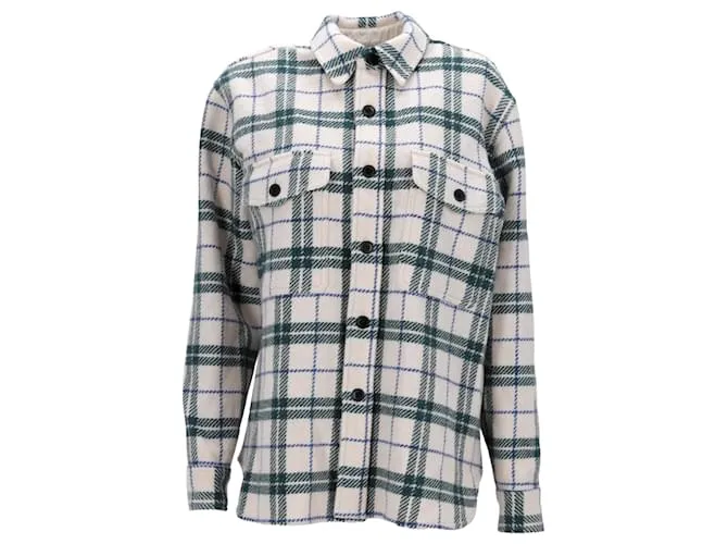 Giacca a quadri con bottoni Faxon di Isabel Marant Étoile in lana multicolore