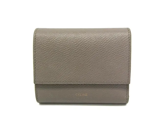 Céline Piccola Wallet Triford Celine Marrone
