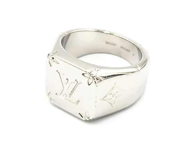 Anello sigillo Monogram Louis Vuitton Argento