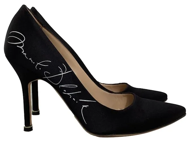 Vêtements Décolleté firmati Vetements x Manolo Blahnik in satin nero