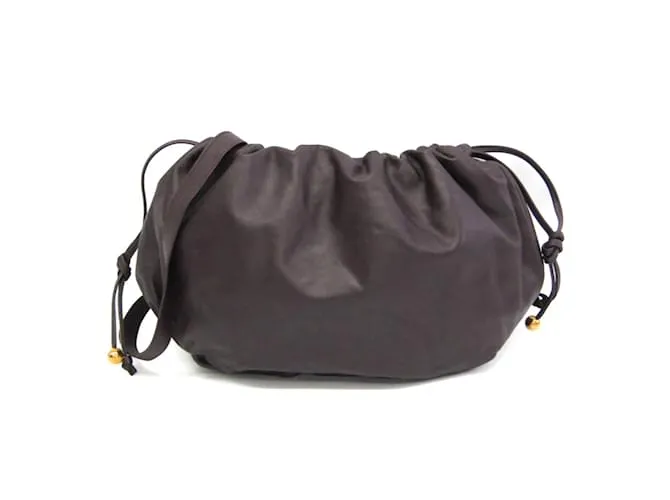 Borsa a spalla in pelle donna Bottega Veneta Marrone