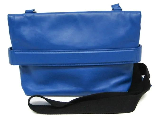 Borsa a spalla in pelle da donna Bottega Veneta Pouch Indossabile Blu