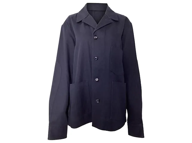 Giacca da lavoro Media di Acne Studios in cotone blu navy