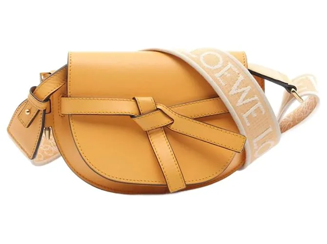 Borsa a spalla Loewe Gate Dual in pelle arancione