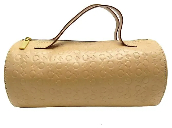 Céline BORSA A MANO VINTAGE CELINE ROTONDA FARFALLA MONOGRAMMA MACADAM TRIOMPHE Beige