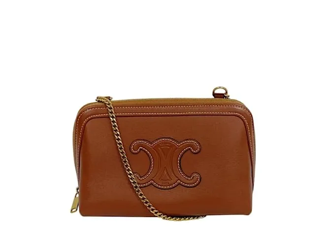 Céline Borsa a Spalla Celine Triomphe Marrone
