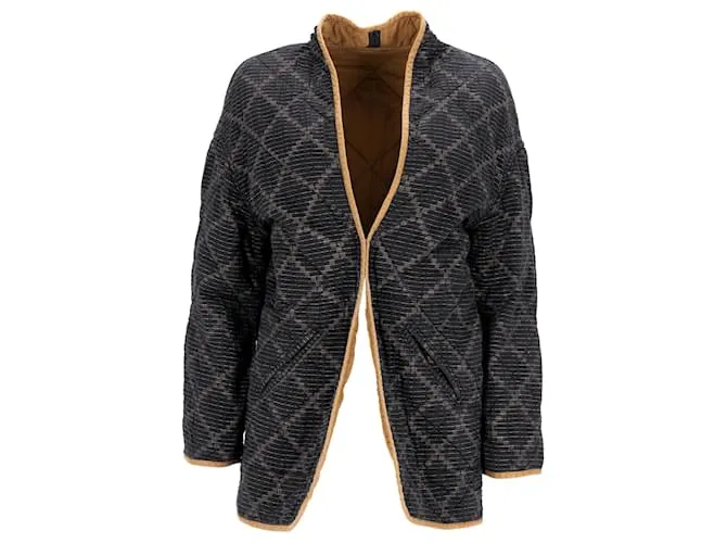 Giacca reversibile trapuntata Isabel Marant Étoile in cotone nero