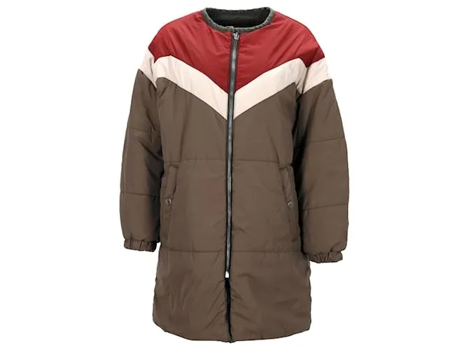 Cappotto reversibile in piuma d'oca Isabel Marant in cotone multicolore