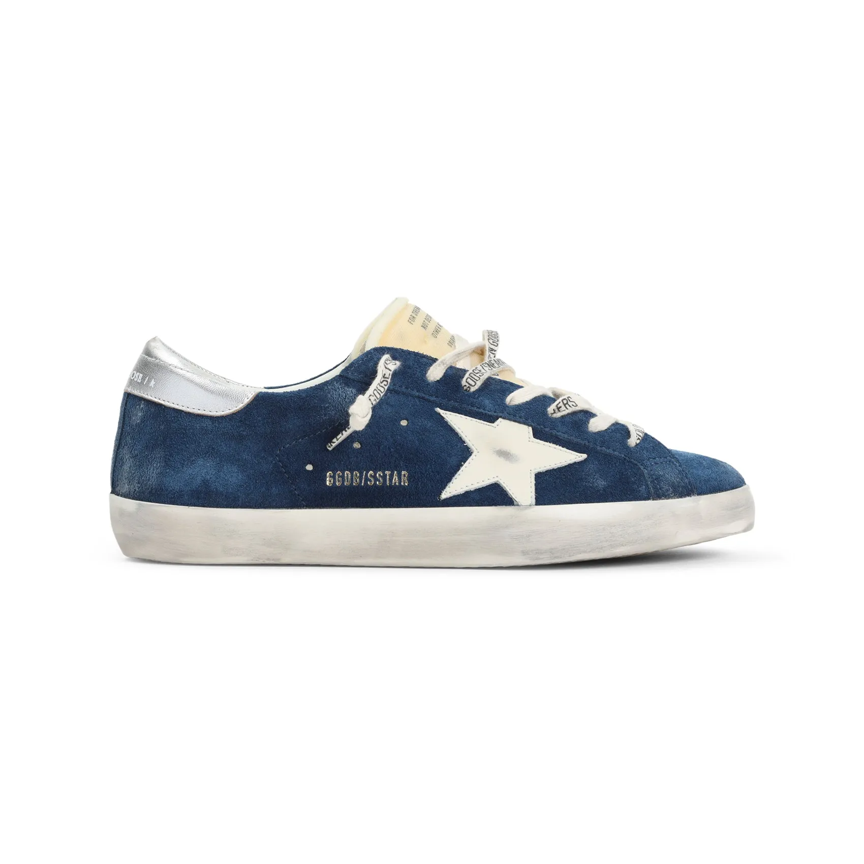 Aviator Blue Cow Leather Superstar Sneakers