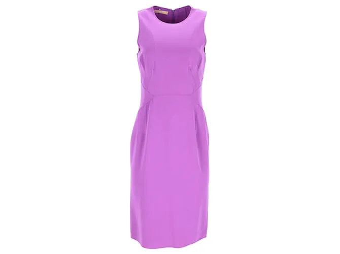 Abito a tubino Michael Kors in lana vergine viola Porpora