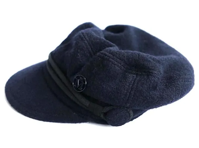 Cappello da marinaio New Abby di Maison Michel in blu navy