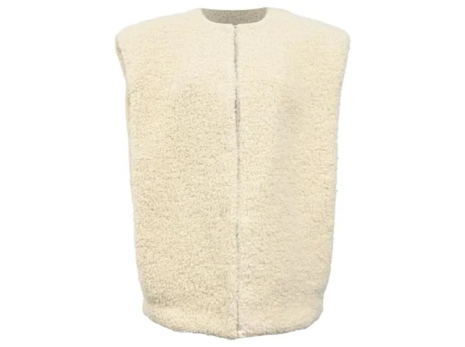 Gilet Gwendalia Isabel Marant in lana crema Bianco Crudo