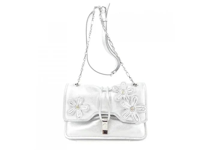 Borsa a mano MCM argento