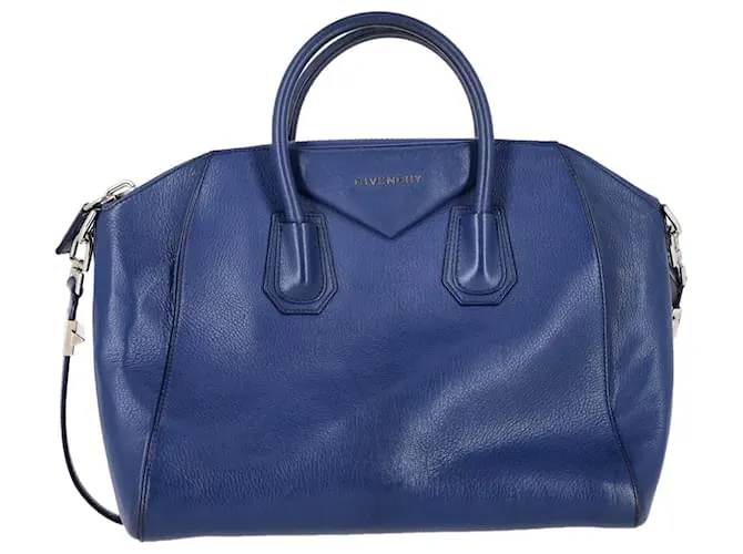 Borsa Antigona Givenchy in pelle blu