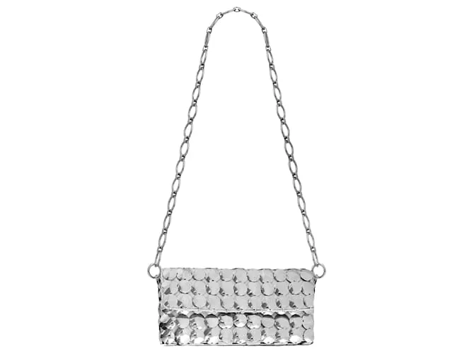 Paco Rabanne Borsa trapuntata argento Metallico