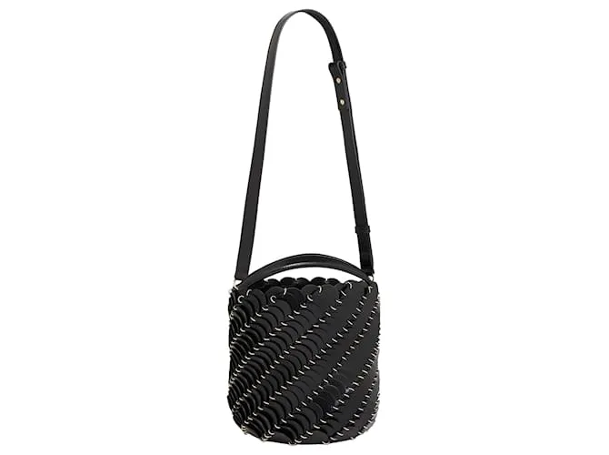 Paco Rabanne Borsa Paco nera media in pelle Nero