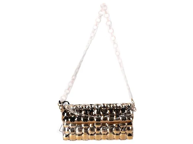 Paco Rabanne Borsa trapuntata dorata D'oro Metallico