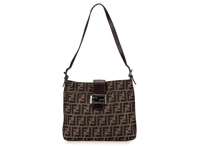 Zucca Borse FENDI T. Pelle Marrone