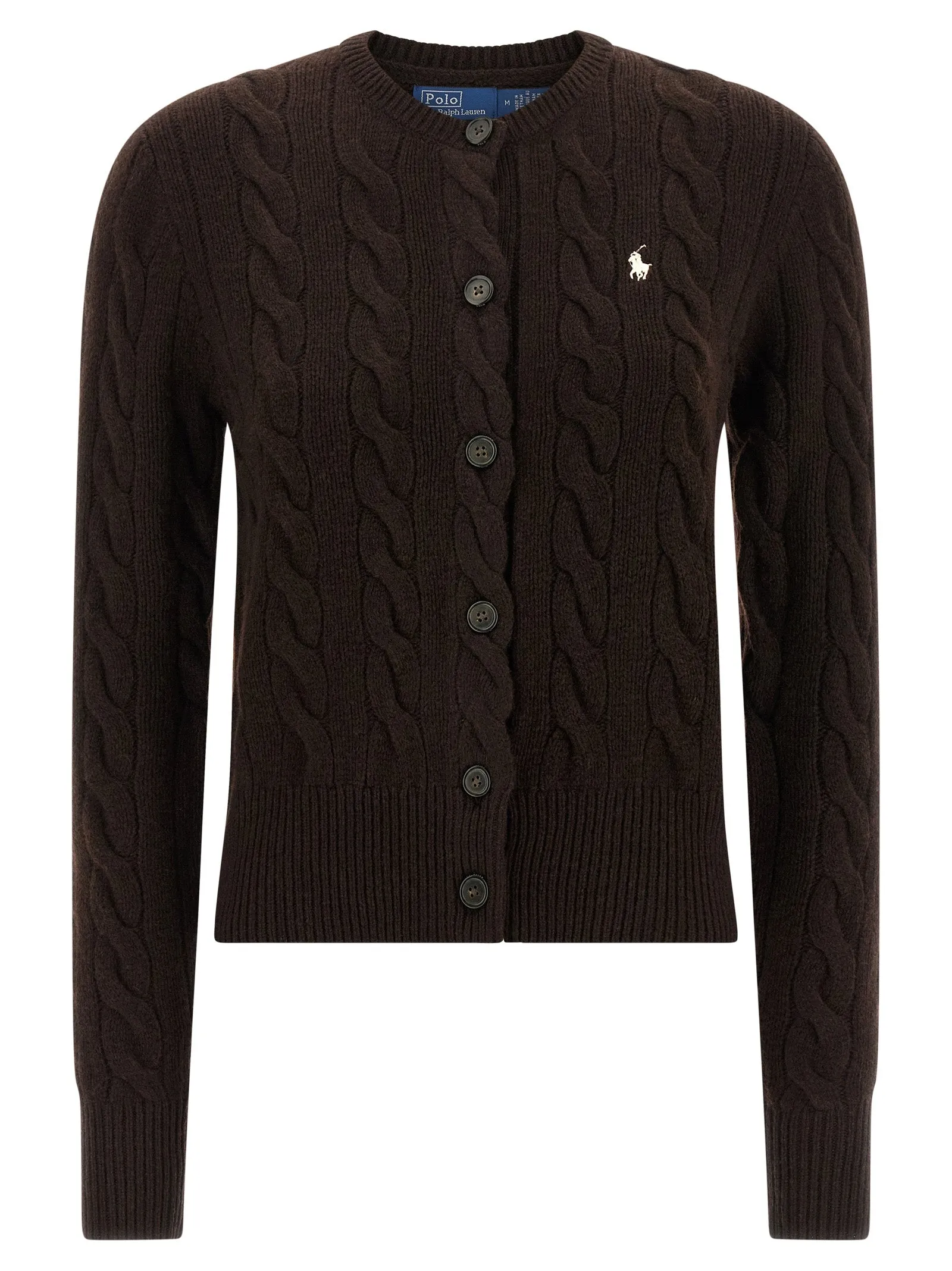 Braided Cardigan Maglioni Marrone