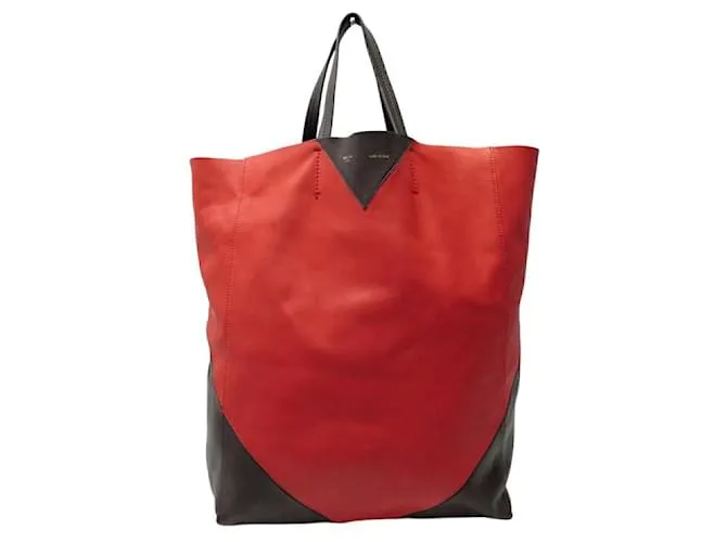 Céline BORSA A MANO CELINE CABAS VERTICALE 164403QBC IN PELLE ROSSO BORDEAUX