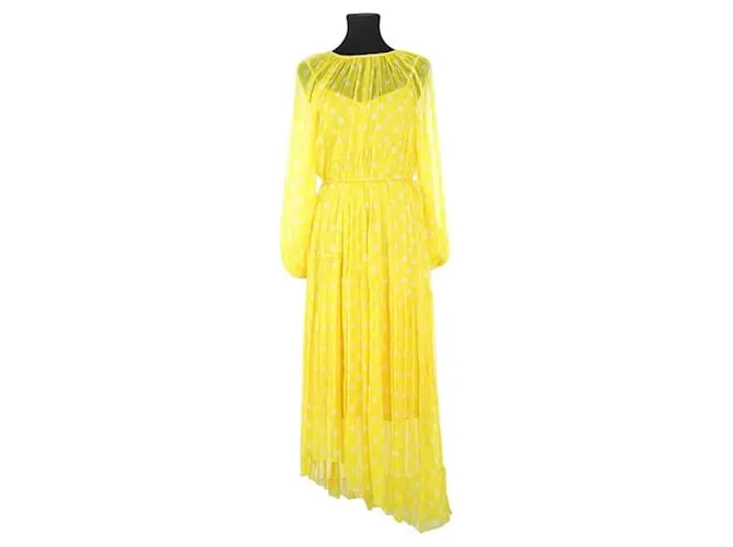 Zimmermann Abito di seta Giallo
