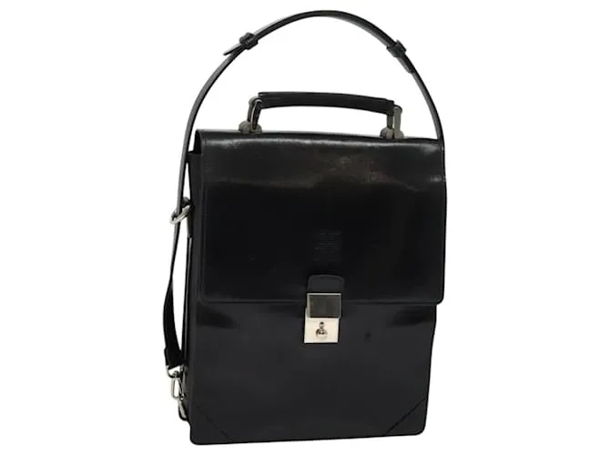 Borsa a spalla GIVENCHY in pelle nera Auth bs23928 Nero