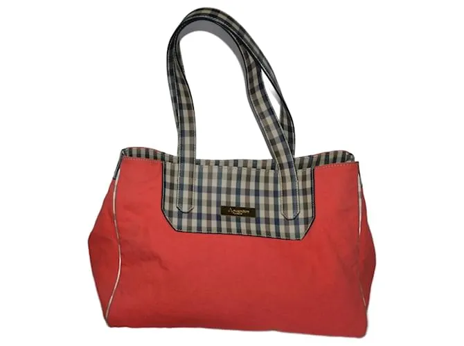 Aquascutum borsa Rosso Multicolore