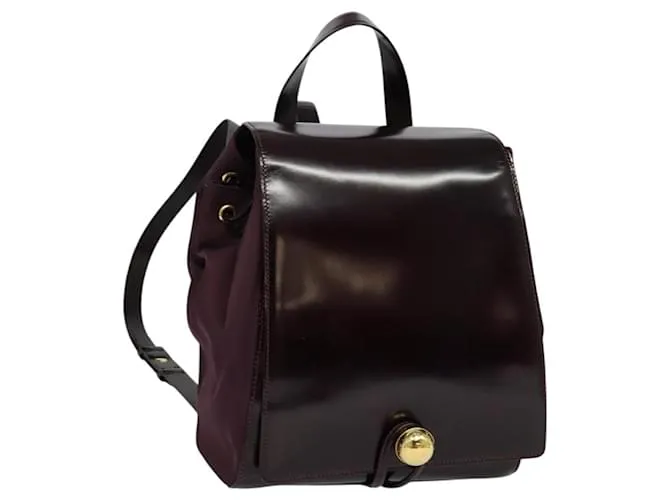 Céline Zaino in pelle viola oro Auth sw247 D'oro Porpora