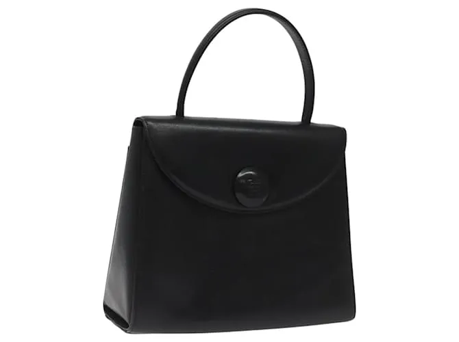 Borsa a mano in pelle nera GIVENCHY Auth hk2395 Nero