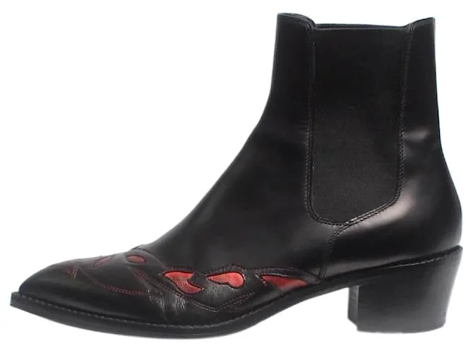 Dries Van Noten Stivali Chelsea western neri - taglia EU 38 Nero