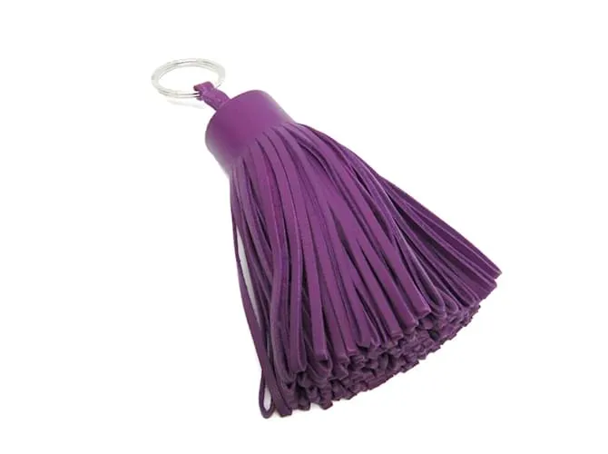 Ring Hermès Portachiavi Hermes Carmen in viola Porpora