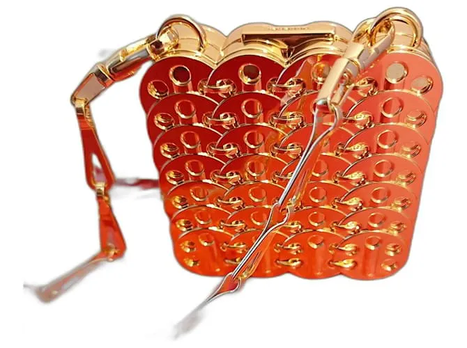 Paco Rabanne Clutch per Trucco Minaudière 1969 D'oro