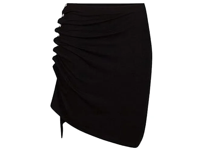 Paco Rabanne Gonna mini plissettata Nero