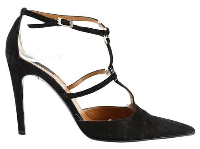 Versace Tacchi in camoscio Nero