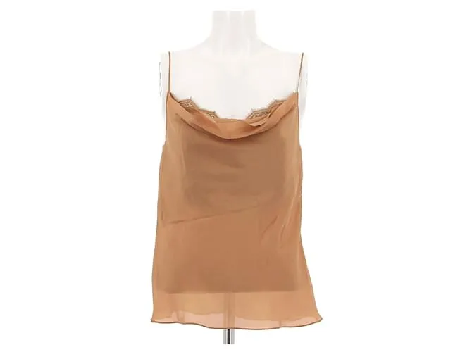 ALBERTA FERRETTI Top T.FR 36 Seta Cammello