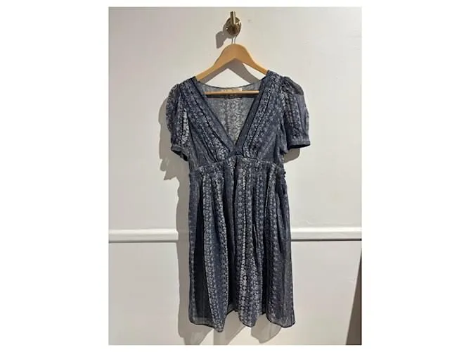 VANESSA BRUNO Abiti T.Internazionale XS Seta Blu