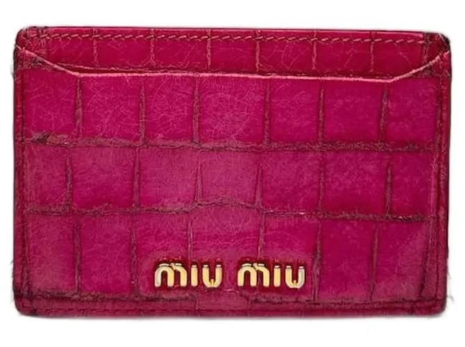 Portafoglio vintage Miu Miu rosa