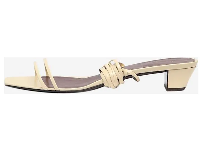 The row Sandali kitten con cinturino grafico crema - taglia EU 38 Crudo