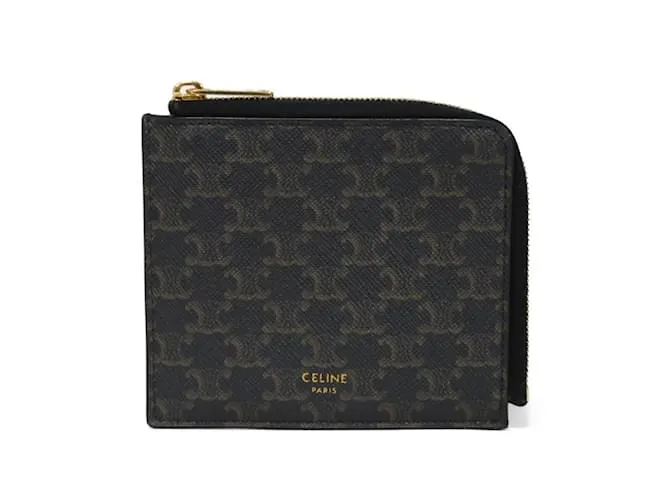 Céline Portafoglio in tela nera Celine Nero