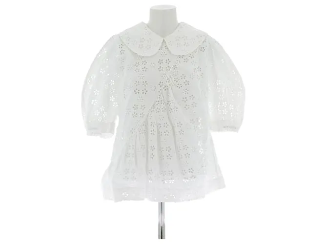 SIMONE ROCHA Top T.UK 6 Cotone Bianco